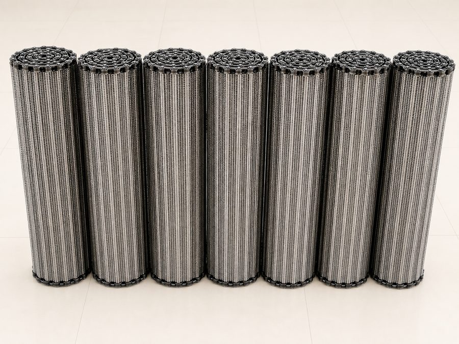 Heavy duty wire mesh belt conveyor product