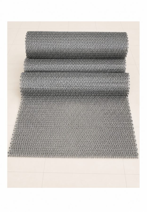 Honeycomb mesh belt and flat wire conveyor belt