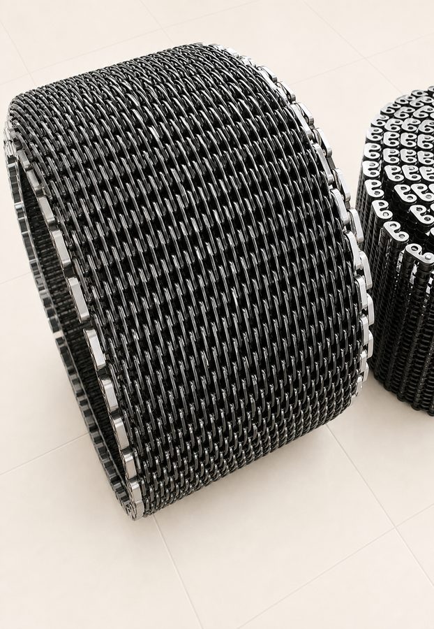 Ladder belt stainless steel conveyor belt