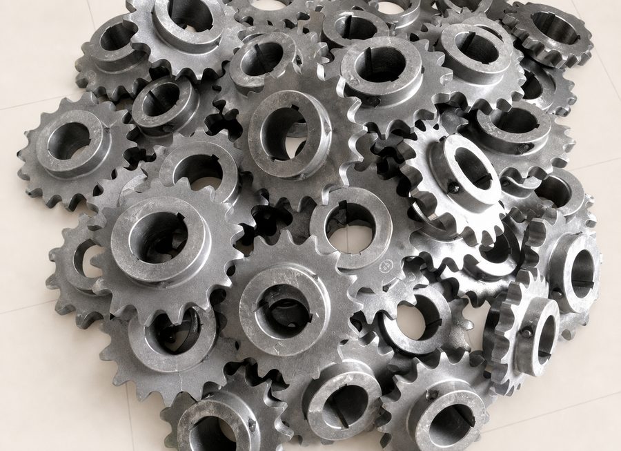 Conveyor sprocket teeth detail for custom conveyor parts